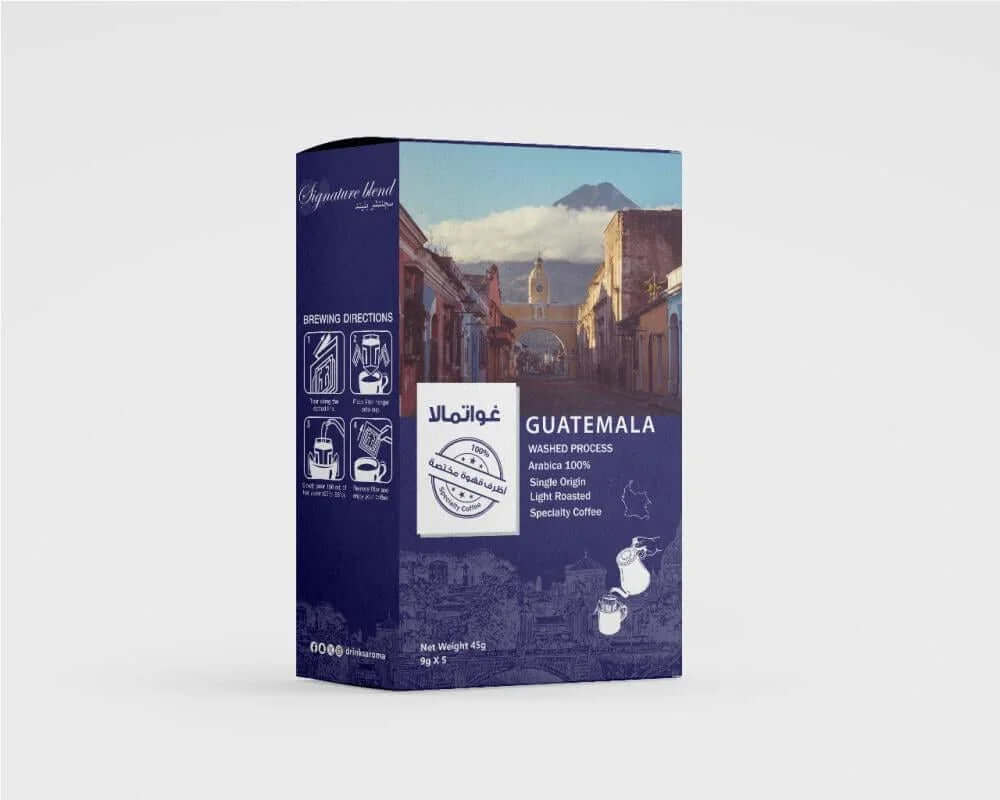 أظرف قهوة سجنتشر بليند (جواتيمالا) - Aroma's Drinks
