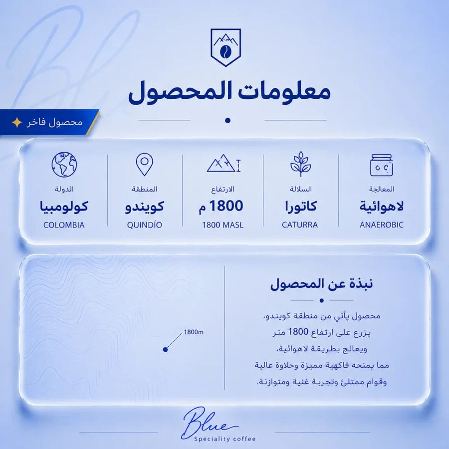 قهوة كولومبيا كوكونت – محمصة بلو 250 جرام – صورة إضافية 3