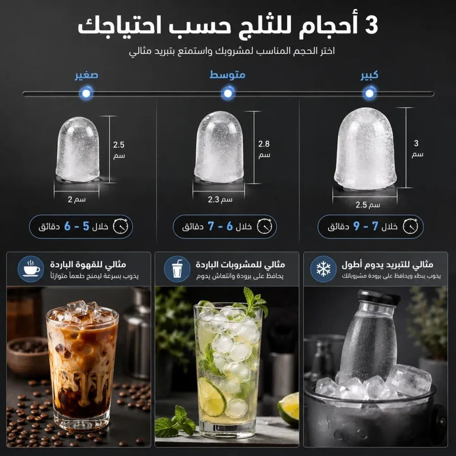 صانعة مكعبات الثلج الاحترافية- ايس برو ice87 – صورة إضافية 9