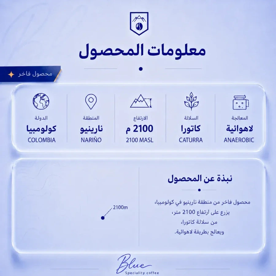 محمصة بلو - كولومبيا نبيذ العنب الحلال 250 جرام – صورة إضافية 2