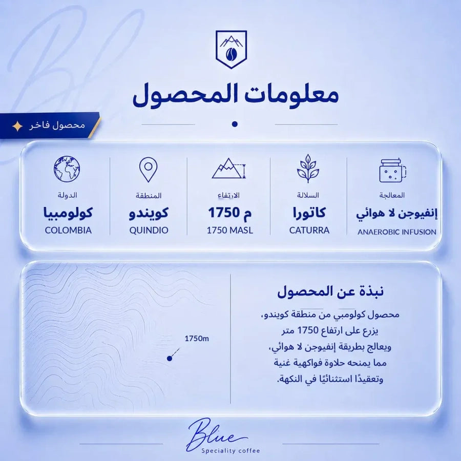 محمصة بلو - كولومبيا فراولة بيضاء 250 جرام – صورة إضافية 6