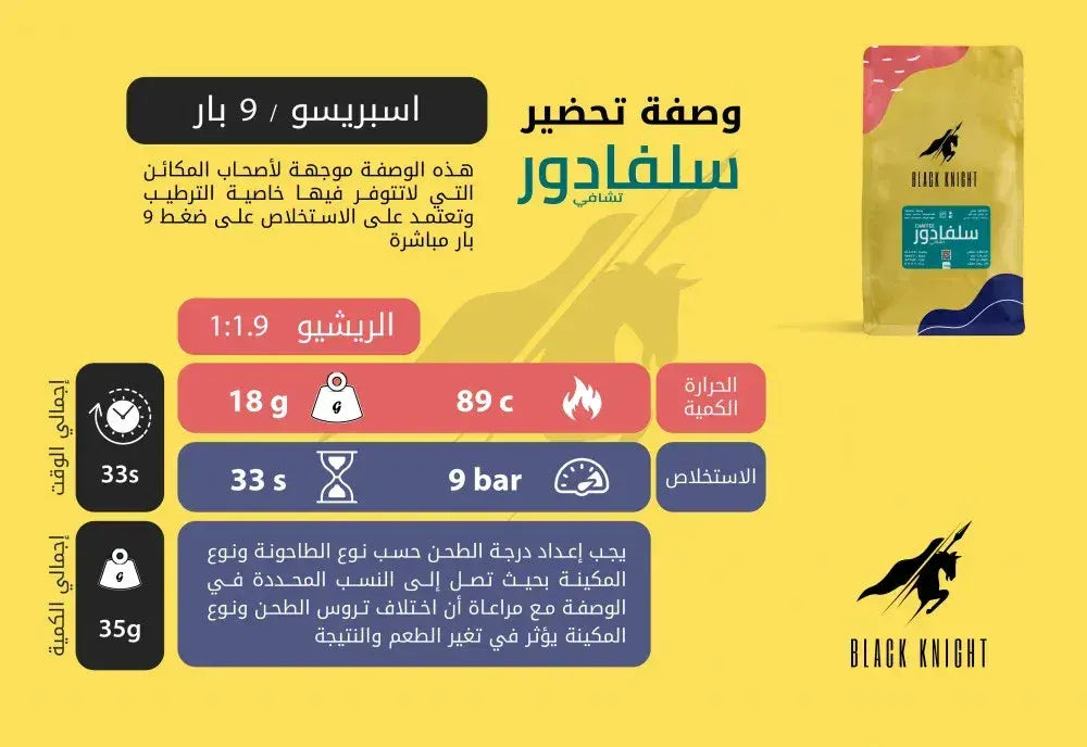 قهوة مختصة الفارس الاسود سيلفر السلفادور 250 ج – صورة إضافية 3