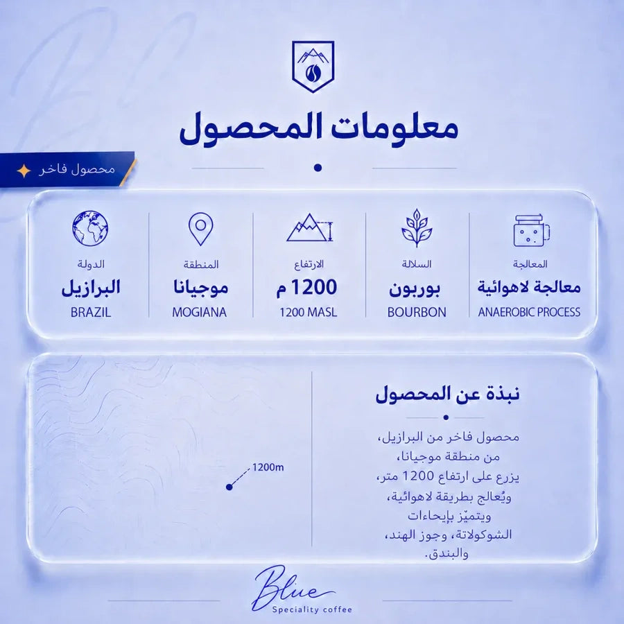 قهوة مختصة بلو شوكو ويفر برازيل فاخر 250 جم – صورة إضافية 3